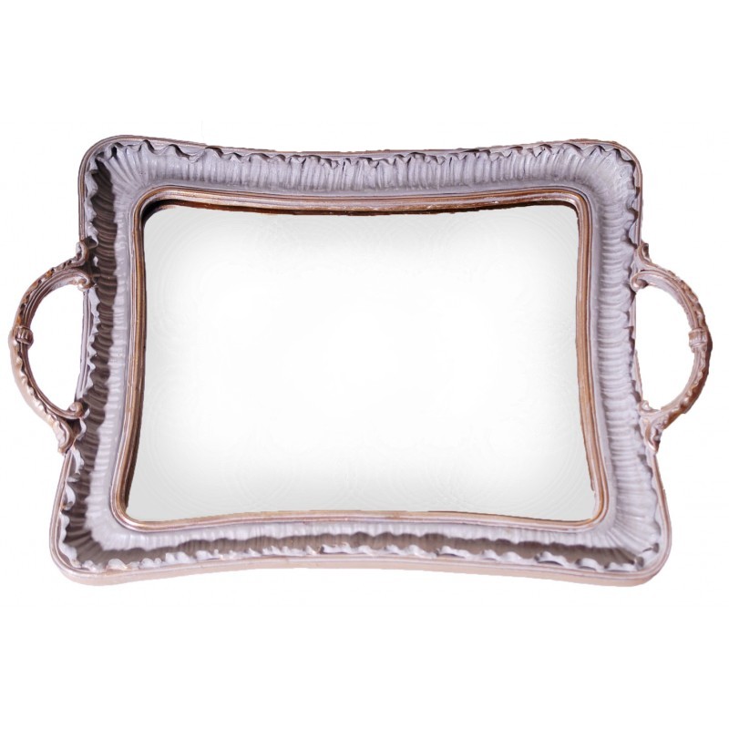 Δίσκος σερβιρίσματος αντικέ με καθρέπτη disk-03