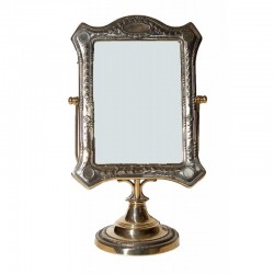 Καθρέφτης αντικέ ορθογώνιος μπρούτζινος mikr-06