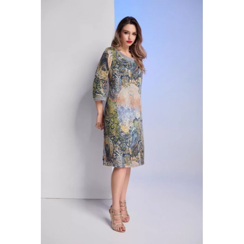 Φόρεμα εμπριμέ midi, w-for-30