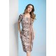 Φόρεμα animal print, midi w-for-31