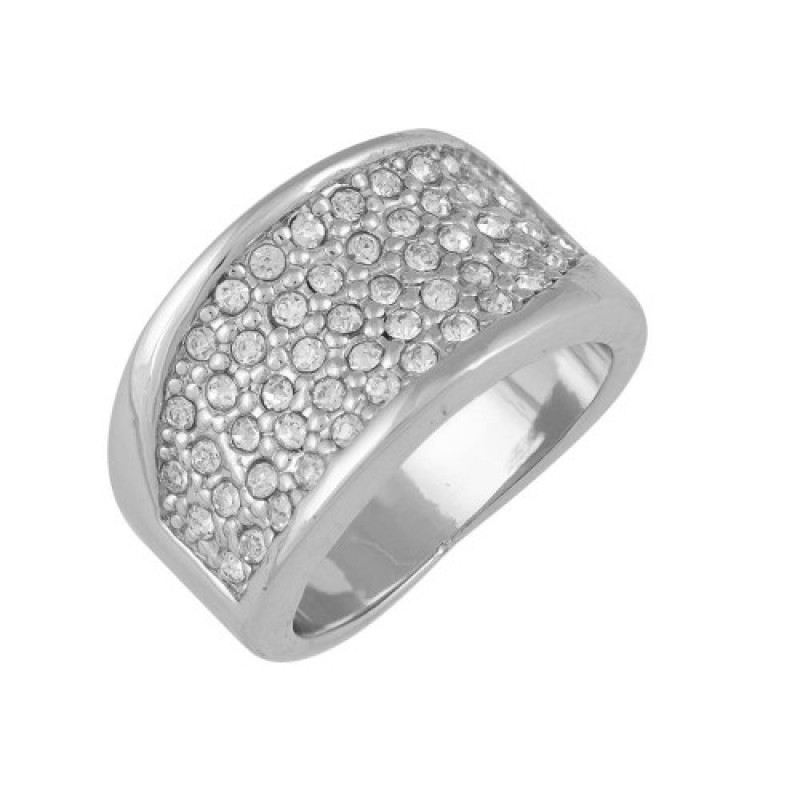 Γυναικείο δαχτυλίδι από alloy επιπλατινωμένο με χρυσό 18Κ ζιργκόν ασημί w-daxt-47