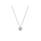 Κολιέ γυναικείο ασημένιο 925 καρδιά με ζιργκόν w-kol-25