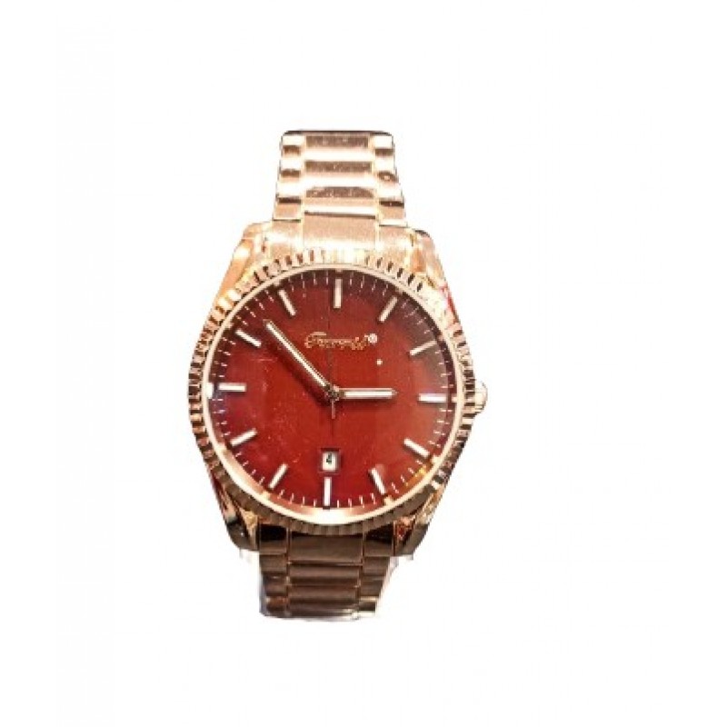 Woman's watch steel color pink gold w-rol-09