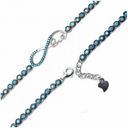 Βραχιόλι γυναικείο ασημένιο 925 ριβιέρα άπειρο love w-vrax-29