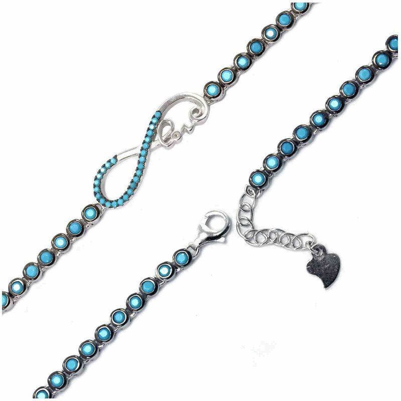 Βραχιόλι γυναικείο ασημένιο 925 ριβιέρα άπειρο love w-vrax-29