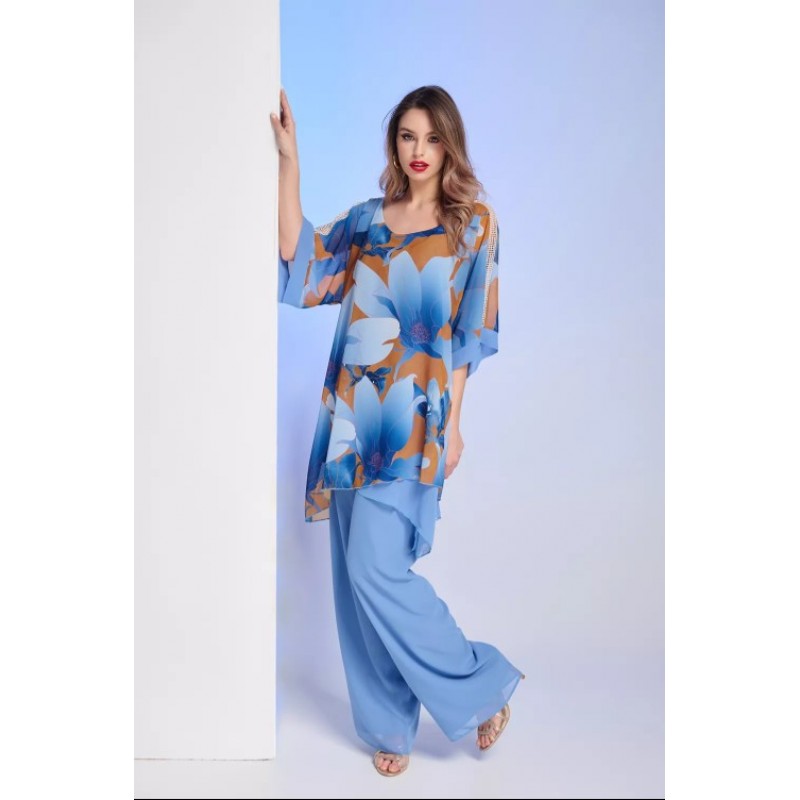 Μπλούζα τουνίκ γυναικεία διπλή εμπριμέ w-blouz-03