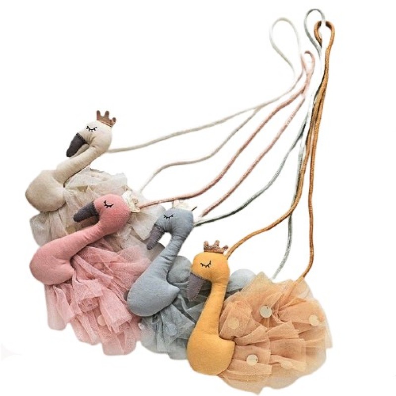 Τσάντα κορίτσι βαμβακερή φλαμίνγκο g-tsant-31