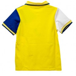 Μπλούζα αγόρι πόλο κοντομάνικη άσπρο κίτρινο μπλε b-blouz-12
