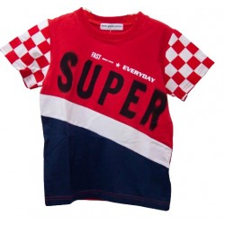 Μπλούζα αγόρι super κόκκινο μπλε b-blouz-13