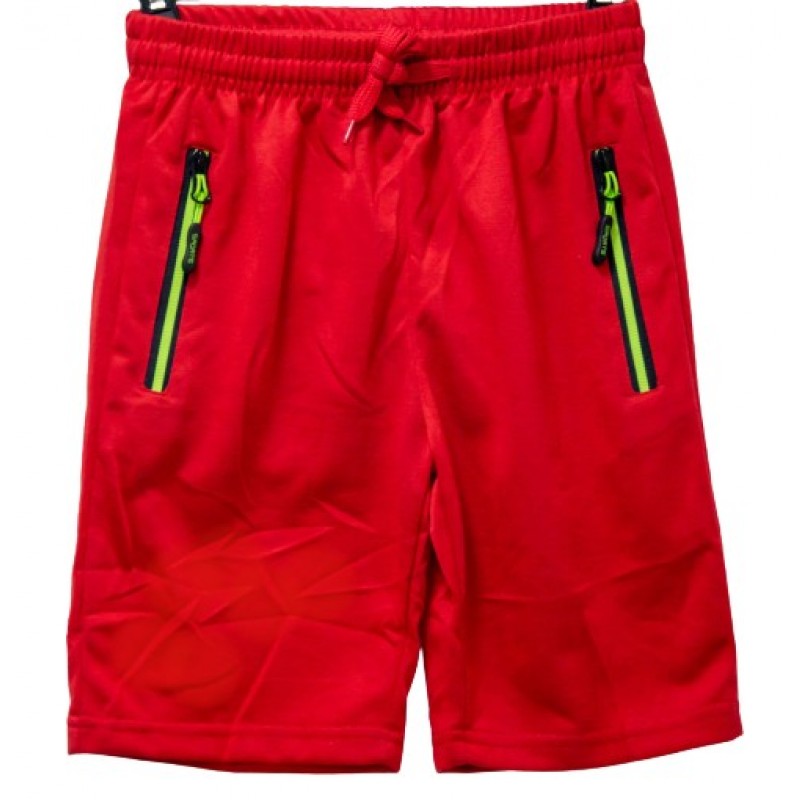 Σορτς αγόρι βερμούδα κόκκινη με φερμουάρ b-sorts-09