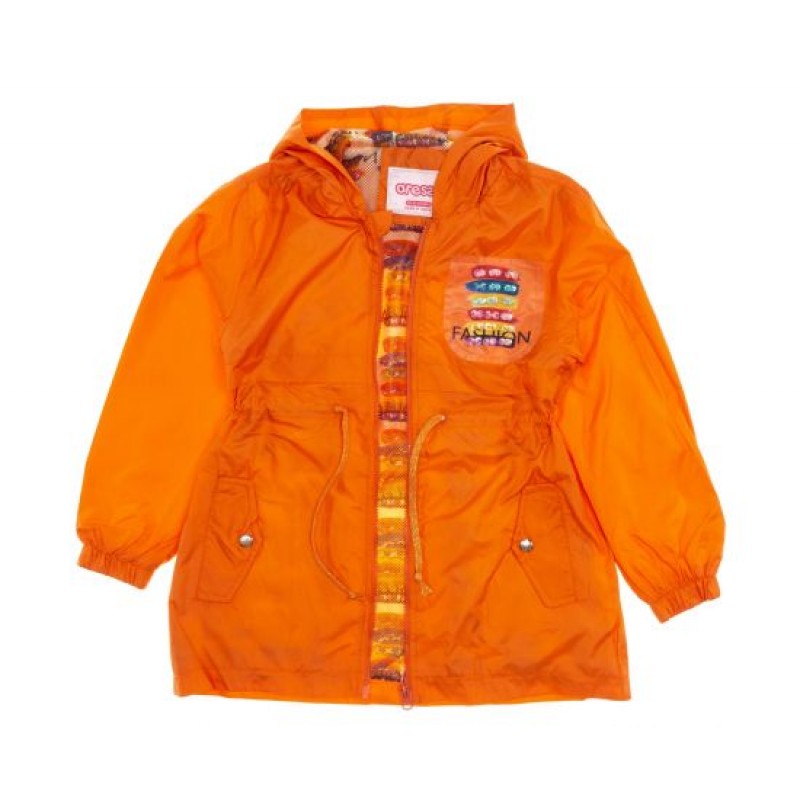 Μπουφάν παιδικό αντιανεμικό πορτοκαλί g-bouf-03