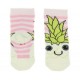 Κάλτσες παιδικές χοντρές εκρού ροζ ανανάς g-kal-02