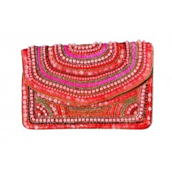 Τσάντα γυναικεία χειροποίητη κεντημένη πέτρες κρύσταλλα w-tsant-32