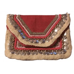 Τσάντα γυναικεία φλουριά ''boho'' w-tsant-33