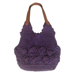 Τσάντα γυναικεία ώμου πλεκτή χειροποίητη w-tsant-37