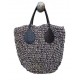 Τσάντα γυναικεία θαλάσσης πλεκτή χειροποίητη w-tsant-38
