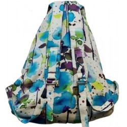 Τσάντα γυναικεία πλάτης πολύχρωμη υφασμάτινη w-tsant-43