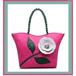 Τσάντα γυναικεία vintage βεραμάν,ροζ,φούξια w-tsant-49