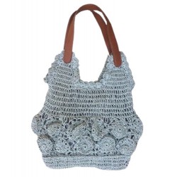 Τσάντα γυναικεία ώμου πλεκτή χειροποίητη w-tsant-37