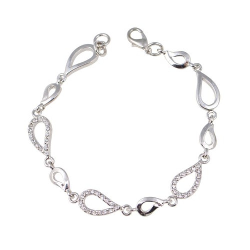 Βραχιόλι γυναικείο από alloy επιπλατινωμένο με χρυσό18Κ ασημί w-vrax-40